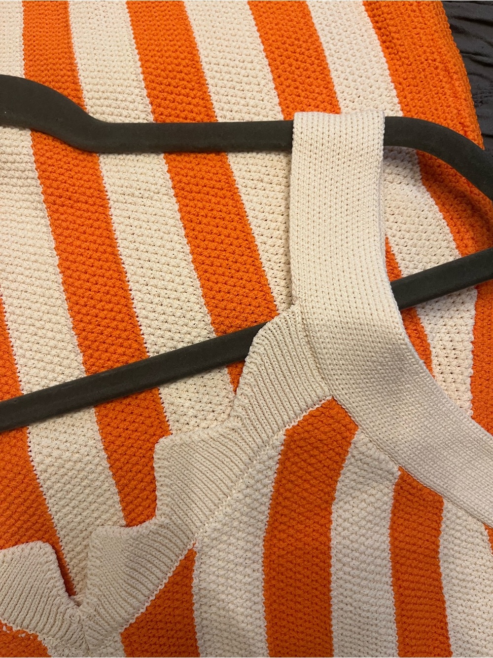 House of Harlow Striped Knit Tank Dress in Orange & Cream. Size Medium. NWT - Picture 9 of 10